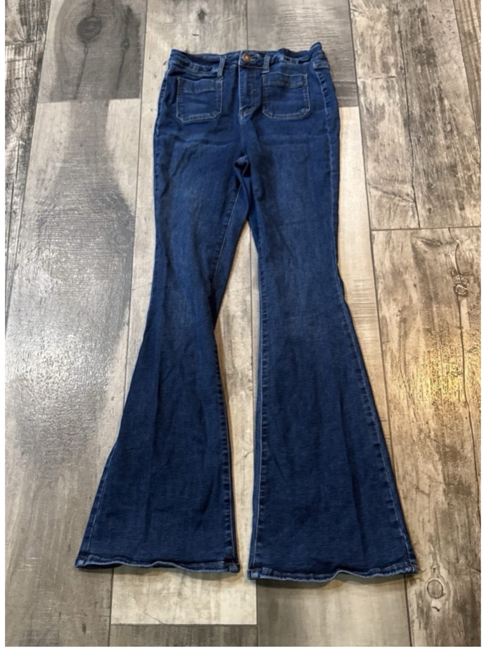Judy Blue High Rise Flare Jeans Dark Wash 9 29 JB84146-DK Stretchy